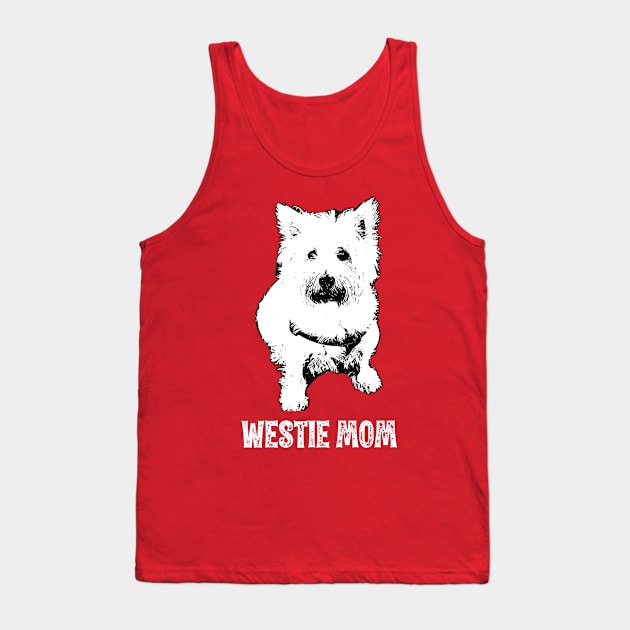 Westie Mom West Highland White Terrier Design Tank Top by DoggyStyles